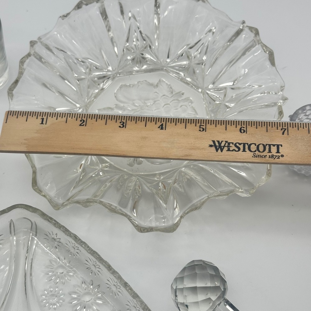 Lot of ABA and EAPG Glass 7 Pieces - Vtg Pressed Glass, Childs Cup, Hobnail etc. - Picture 2 of 16